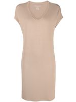 Majestic Filatures Shiftjurk met korte mouwen - Beige - thumbnail