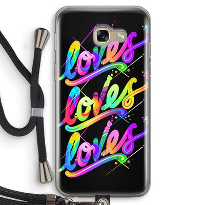 Loves: Samsung Galaxy A5 (2017) Transparant Hoesje met koord