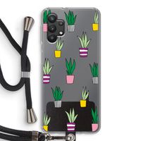 Sanseveria: Samsung Galaxy A32 5G Transparant Hoesje met koord