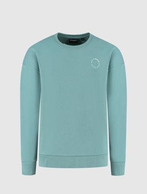 Ballin winter sweater jongens - groen - cirkel logo