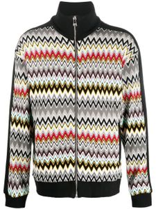 Missoni sweat zippé à motif zig-zag - Noir