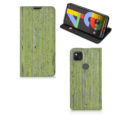 Google Pixel 4a Book | Wallet Case | Green Wood