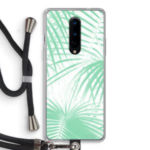 Palmbladeren: OnePlus 8 Transparant Hoesje met koord