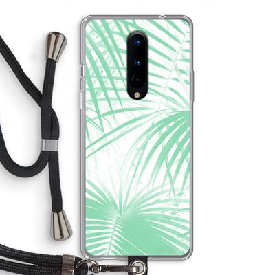 Palmbladeren: OnePlus 8 Transparant Hoesje met koord