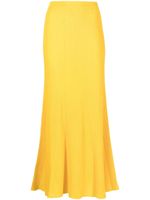 Gabriela Hearst jupe en laine à taille haute - Jaune