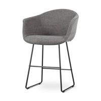 Nolon Nino-Otis Barkruk Donkergrijs - met Armleuning - Zwart - 65 cm Nolon Nino-Otis Barkruk Donkergrijs - met Armleuning - Zwart - 65 cm