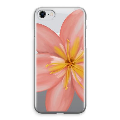 Pink Ellila Flower: iPhone 8 Transparant Hoesje