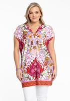 Yoek Wijde tuniek | Rood | Maat 46/48