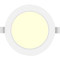 LED Downlight Pro - Aigi Trinko - Inbouw Rond 9W - Warm Wit 3000K - Mat Wit - Kunststof - Ø145mm