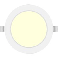 LED Downlight Pro - Aigi Trinko - Inbouw Rond 9W - Warm Wit 3000K - Mat Wit - Kunststof - Ø145mm