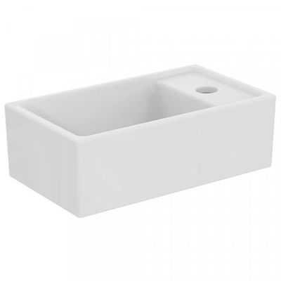 Ideal Standard Tempo fontein 37x21cm kraangat rechts zonder overloop keramiek wit e211201