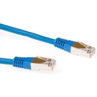 ACT Blauwe 1 meter LSZH F/UTP CAT5E patchkabel met RJ45 connectoren