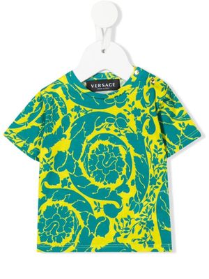 Versace Kids t-shirt à imprimé Baroque - Jaune