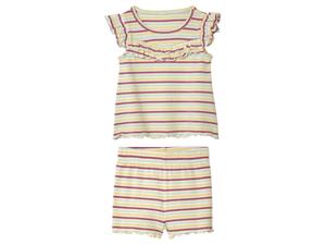 lupilu Baby shirt met korte broek (Wit, 50/56)