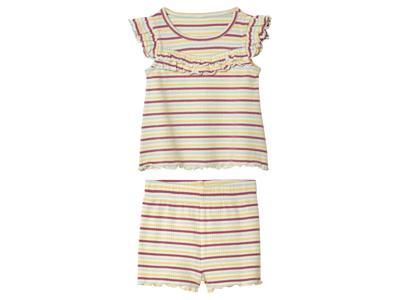 lupilu Baby shirt met korte broek (Wit, 50/56)