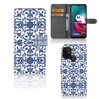 Motorola Moto G10 | G20 | G30 Hoesje Flower Blue