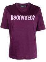 DSQUARED2 t-shirt à logo D2 Reverse imprimé - Violet