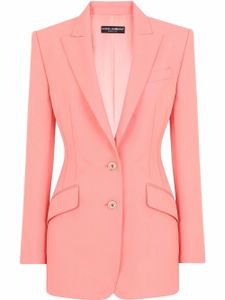 Dolce & Gabbana blazer à simple boutonnage - Rose