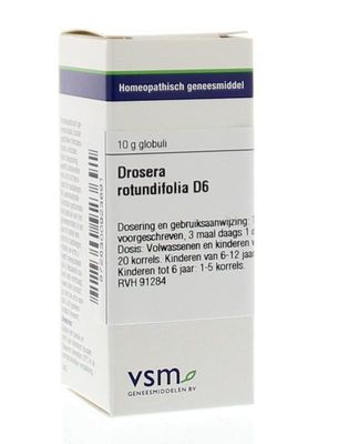 VSM Drosera rotundifolia D6 (10 gr) VSM Drosera rotundifolia D6 (10 gr)