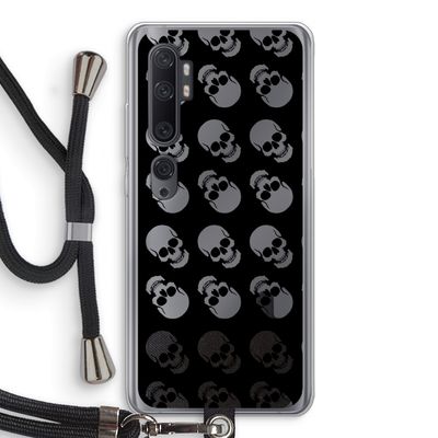 Musketon Skulls: Xiaomi Mi Note 10 Pro Transparant Hoesje met koord