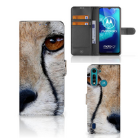 Motorola G8 Power Lite Telefoonhoesje met Pasjes Cheetah - thumbnail