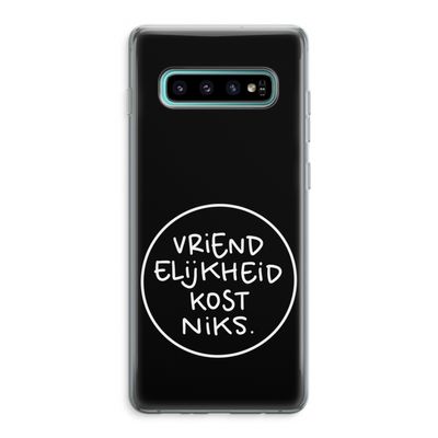 Vriendelijkheid: Samsung Galaxy S10 Plus Transparant Hoesje