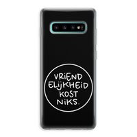 Vriendelijkheid: Samsung Galaxy S10 Plus Transparant Hoesje