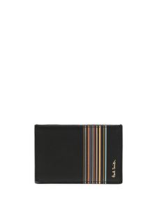 Paul Smith porte-cartes à motif Signature Stripe - Noir