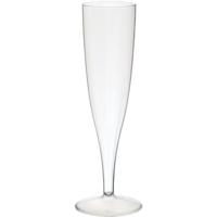 Duni crystallo champagneglazen 13.5 cl 10 stuks transparant