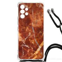 Samsung Galaxy A13 4G Anti-Shock Hoesje Marmer Bruin