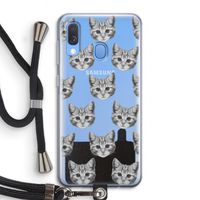 Kitten: Samsung Galaxy A40 Transparant Hoesje met koord