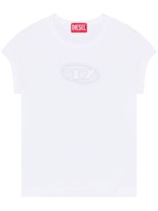 Diesel t-shirt T-Angie à découpes - Blanc