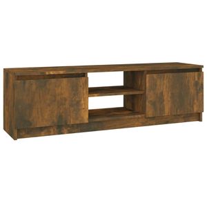 vidaXL Tv-meubel 120x30x35,5 cm bewerkt hout gerookt eikenkleurig