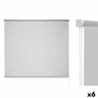 Rolgordijn 150 x 180 cm Grijs Stof Plastic (6 Stuks)