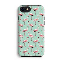 Flamingoprint groen: iPhone SE 2020 Tough Case
