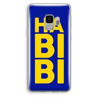 Habibi Blue: Samsung Galaxy S9 Transparant Hoesje - thumbnail