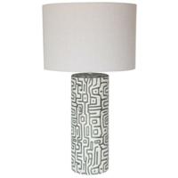 Bureaulamp Home ESPRIT Linnen Keramisch 42 X 42 X 73 cm - thumbnail