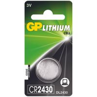 GP Batteries Knoopcel CR2430 Lituim 3V GP Batteries Knoopcel CR2430 Lituim 3V