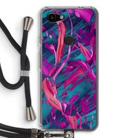 Pink Clouds: Pixel 3a Transparant Hoesje met koord