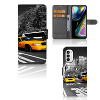 Motorola Moto G52 | Moto G82 Flip Cover New York Taxi - thumbnail