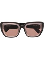 Mykita lunettes de soleil à monture carrée - Marron