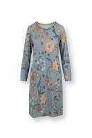Pip Studio Destiny Nachthemd Lange Mouw Safari Bloom Blauw XL