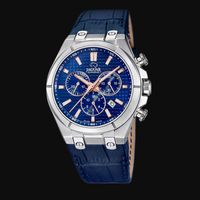 Horlogeband Jaguar J696.2 Leder Blauw 18mm - thumbnail
