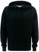 JW Anderson hoodie en coton à logo brodé - Noir