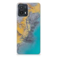 Motorola Moto G23 | G13 | TPU | Siliconen hoesje | Marble Blue Gold