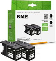 KMP Inktcartridge vervangt Brother LC-1280XLBK Compatibel 2-pack Zwart B59DX 1524,4021