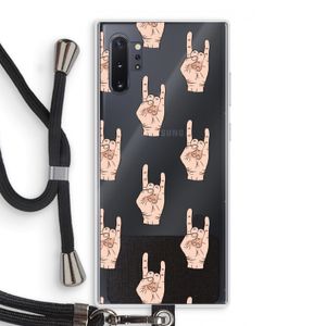 Rock: Samsung Galaxy Note 10 Plus Transparant Hoesje met koord