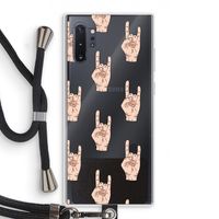 Rock: Samsung Galaxy Note 10 Plus Transparant Hoesje met koord