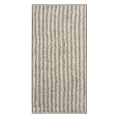 Cawö Cawö Two-Tone Stripe Handdoek 50x100 graphit