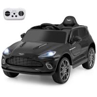 Elektrische Kinderauto Aston Martin Gelicentieerd Elektrisch Voertuig met Claxon Muziek en LED-verlichting 12 V Elektrisch Kindervoertuig met Afstandsbediening voor Kinderen van 3-8 Jaar Zwart